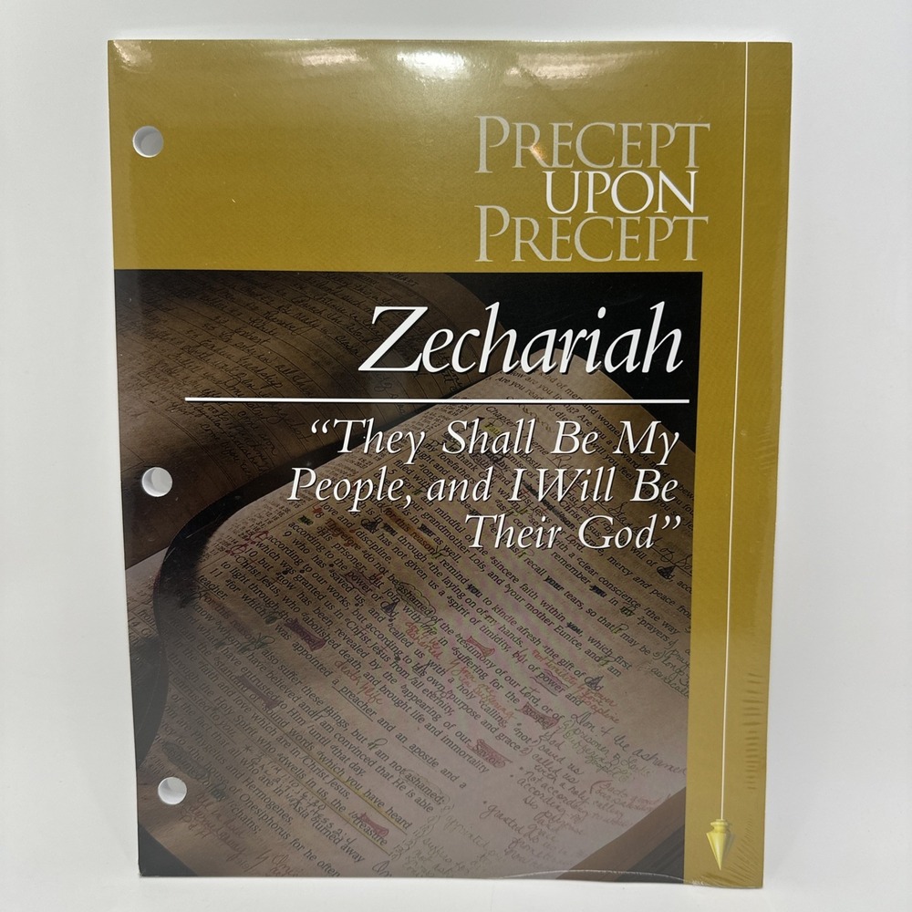 Precept Upon Precept Zechariah They Shall Be Bible Study Workbook New Sealed!